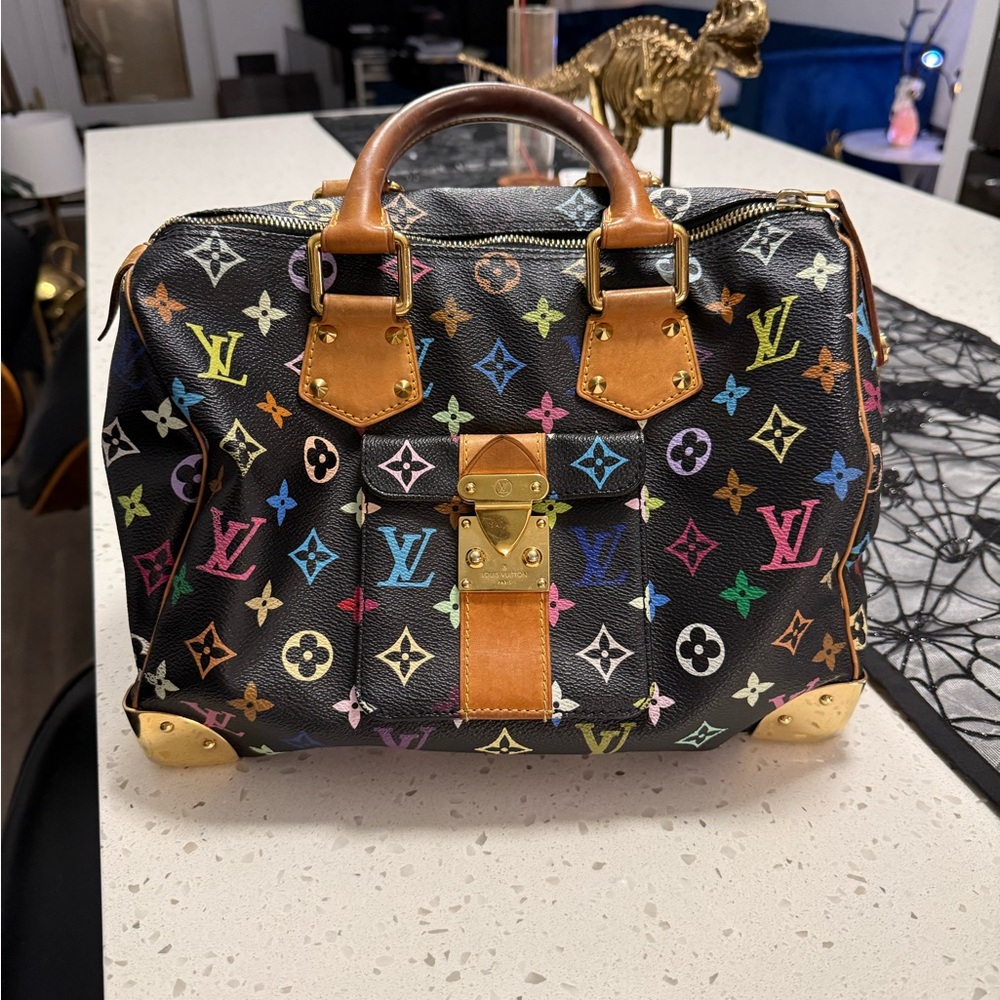 Louis Vuitton Black Multicolor Monogram Bag
